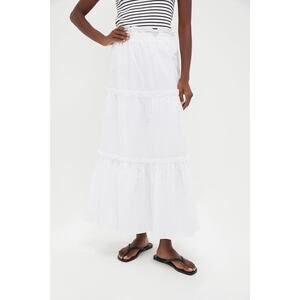 TUCKERNUCK White Seersucker Prado Skirt Size S NWT Retail $128 Tuckernuck